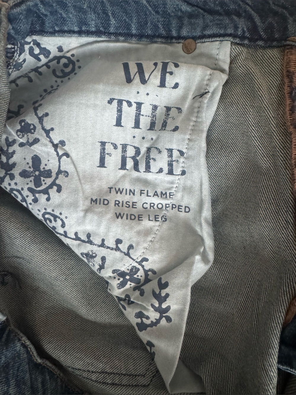 Free People Twin Flame Mid Rise Wide Leg - Picture 3 of 6
